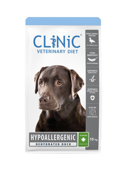 CLiNiC Veterinary Diet Dog Hypoallergenic Duck 10kg - sucha karma weterynaryjna dla psów