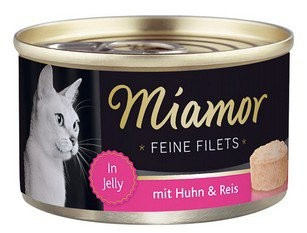 MIAMOR KOT pusz.100g FILETS KURA RYŻ  w galaretce /24