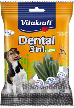 VITAKRAFT PIES DENTAL 3in1 FRESH  5-10kg  7szt. 120g /12