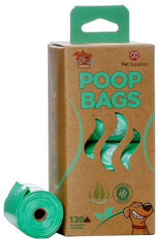 POOP BAGS WORKI NA ODCHODY BIAŁA HERBATA BIO     8x15szt /24