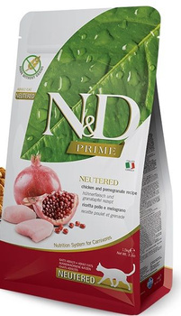 Farmina ND Prime Cat Neutered Chicken and Pomegrante ADULT 1,5kg