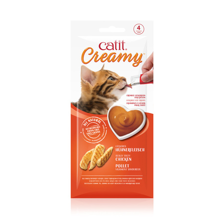 CatIt Creamy Chicken, mokry przysmak, dla kota, kurczak, 4szt/opak