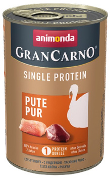 Animonda GranCarno Single Protein Indyk puszka 400g