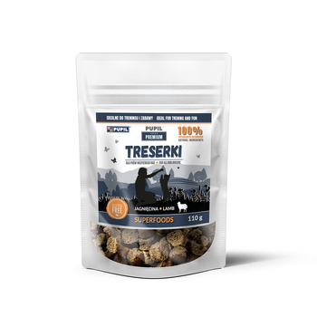 Treserki dla psa PUPIL Premium All Breeds jagnięcina 110g