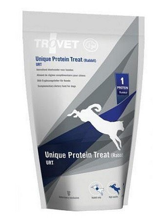 TROVET PIES 125g URT królik UNIQUE  PROTEIN TREAT RABBIT przekąska /6