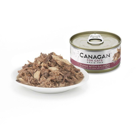 CANAGAN KOT pusz.75g TUNA WITH SALMON TUŃCZYK / ŁOSOŚ /12