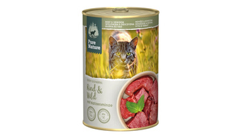 PURE NATURE CAT Rind Wild - wołowina z dziczyzną i kocimiętką dla dorosłych kotów 400g