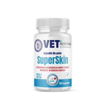 VET RESPONSE SuperSkin na skórę i sierść 100 ml - 60 kapsułek