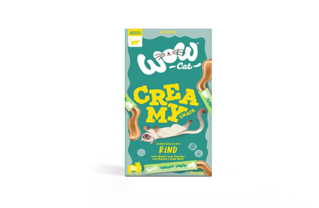 WOW CAT Creamy Snack Rind - kremowa przekąska z wołowiną (15g)