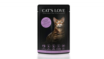 CAT'S LOVE Lachs & Huhn- łosoś i kurczak w naturalnej galaretce (85g)