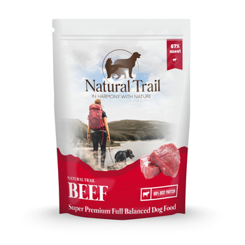 NATURAL TRAIL Dog 500g Beef saszetka