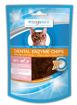 BOGADENT DENTAL ENZYME CHIPS FISH Przysmak p/osadom dla kota ryba 50g