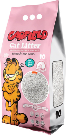 Garfield Garfield, żwirek bentonit dla kota, baby powder 10L