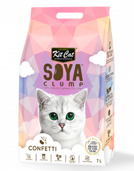 KIT CAT ŻWIREK ECO SOYACLUMP CONFETTI 7L 2,5KG