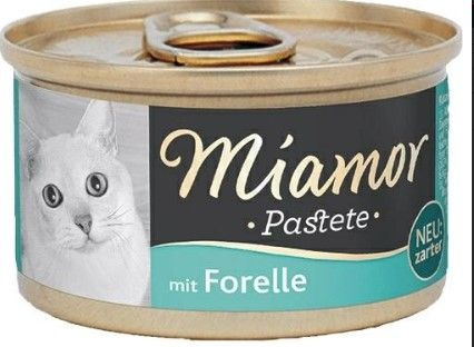 MIAMOR KOT pusz.85g PASTETE PSTRĄG /12