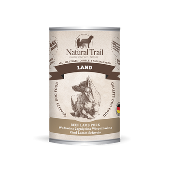 NATURAL TRAIL Dog 400g Land puszka