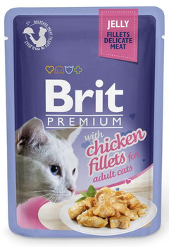 BRIT PREMIUM KOT sasz.85g żel CHICKEN  FILLET