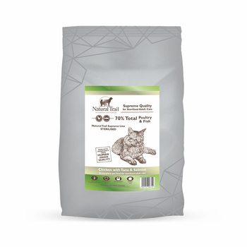 NATURAL TRAIL Cat SUPREME Sterilised Poultry & Fish 70%  1,5kg