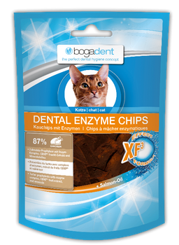 BOGADENT DENTAL ENZYME CHIPS CHICKEN Przysmak p/osadom dla kota kurczak 50g