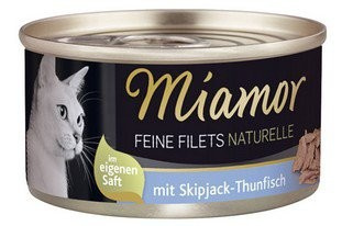 MIAMOR KOT pusz.80g FILETS TUŃCZYK  NATURELL w sosie własnym /24