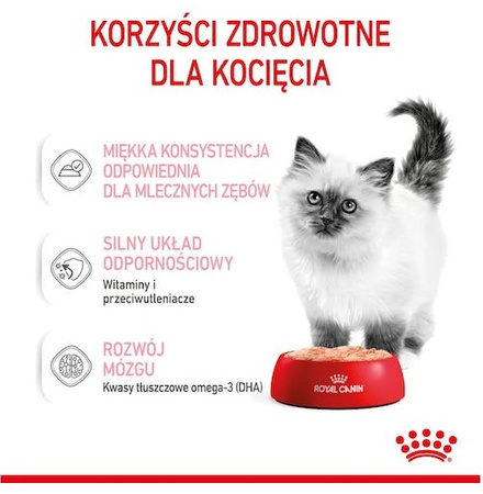 Royal Canin Kitten pasztet (loaf) karma mokra dla kociąt do 12 miesiąca życia saszetka 85g