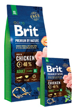 BRIT PREMIUM BY NATURE 15kg ADULT XL