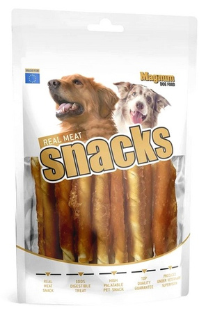 MAGNUM 250g CHICKEN ROLL ON RAWHIDE STICK /48