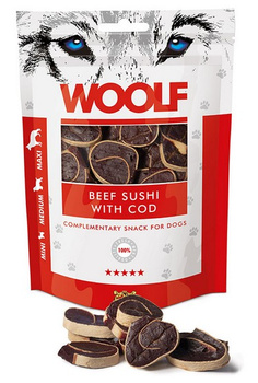 WOOLF przys.PIES 100g BEEF SUSHI COD         /10