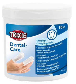 Trixie Dental Care czyste zęby - nakładki na palce, 50 szt