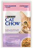 Purina Cat Chow Sensitive Łosoś saszetka 85g