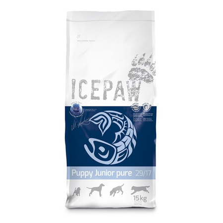 ICEPAW Puppy Junior śledź karma dla szczeniąt i młodych psów (15 kg)