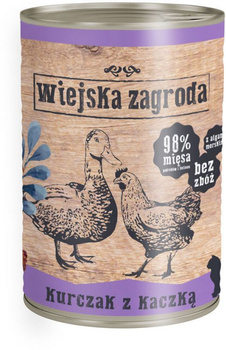 WIEJSKA ZAGRODA KURCZAK Z KACZKĄ DLA KOTA 400G