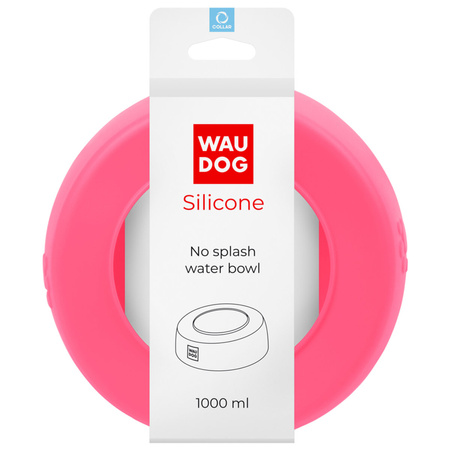 WAUDOG SILICONE MISKA NIEWYSYPKA 1000ml RÓŻ