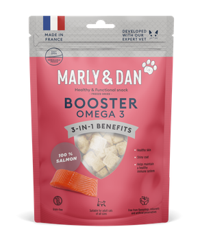 MARLY & DAN freeze-dried BOOSTER Omega3 Liofilizowany łosoś dla kota 40g