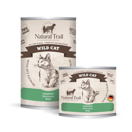 NATURAL TRAIL Cat 200g Wild Venison puszka 5+1