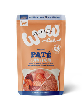 WOW CAT Huhn Lachs - kurczak z łososiem dla dorosłych kotów (125g)