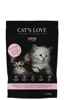 CAT'S LOVE Junior Geflugel - sucha karma dla kociąt z drobiem (400g)