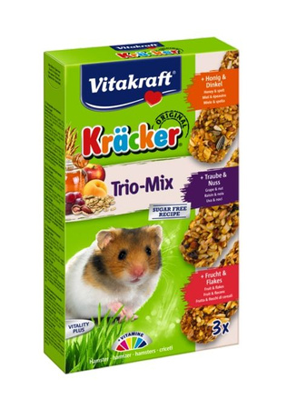 VITAKRAFT KRACKER KOLBY CHOMIK TRIO-MIX  MIÓD & ORZECH & OWOC 3szt. /10