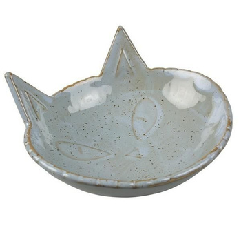 DUVO+ MISKA CERAMICZNA DLA KOTA 175ml  CIEMNA NIEBIESKA 14x14x6.5cm   13372