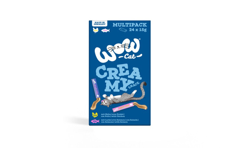 WOW CAT Creamy Snack Multipack (24x15g)