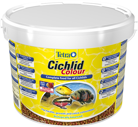 TETRA Cichlid Colour Pellets 10 L - wiaderko