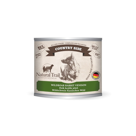 NATURAL TRAIL Dog 200g Small Country Wildboar, Rabbit, Venison puszka