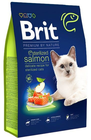 BRIT PREMIUM BY NATURE KOT 800g SALMON    STERILIZED /12