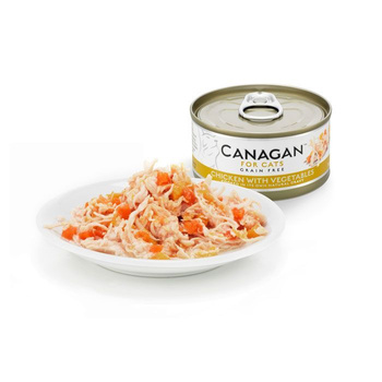 CANAGAN KOT pusz.75g CHICKEN&VEGETABLE     KURCZAK&WARZYWA  /12