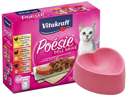 VITAKRAFT KOT 85gx6 POESIE MIĘSO SOS  MULTIPACK saszetki /7