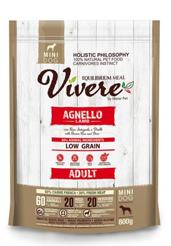 Vivere Dog Mini Adult Lamb 800g