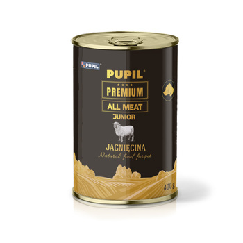 Karma mokra dla psa PUPIL Premium All Meat GOLD JUNIOR jagnięcina 400 g