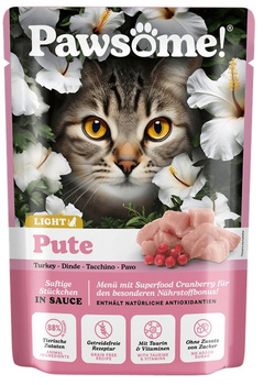 Pawsome Adult Light Pute - indyk saszetka 85g