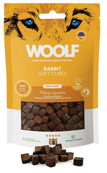 WOOLF SOFT przys.PIES 100g MONOPROTEIN    CUBES RABBIT