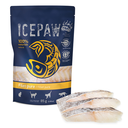 ICEPAW Cat Filet pure – łosoś i dorsz- dla kotów (85g)